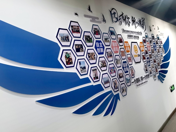 Dingxin Electronics Office Culture Wall